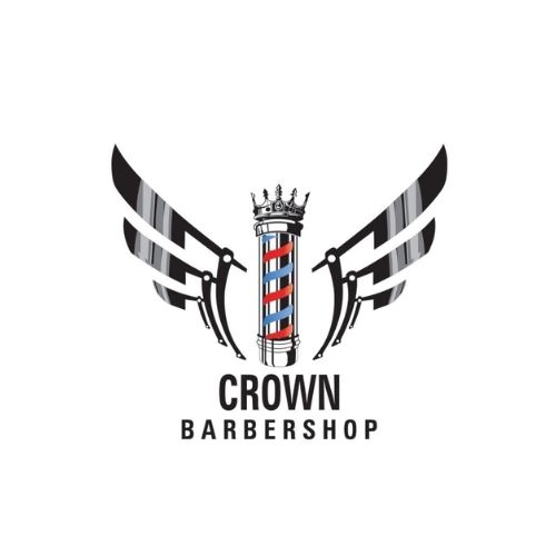 Crown barbershop logo