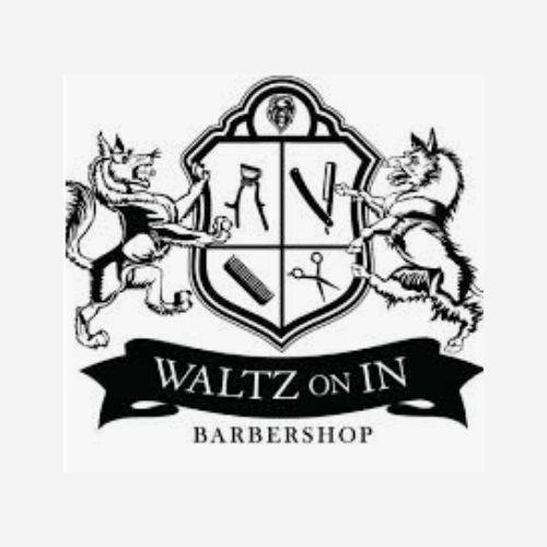 Waltz On In Barber Shop logo