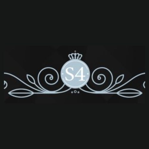 Silver 4 hair Salon and beauty salon logo