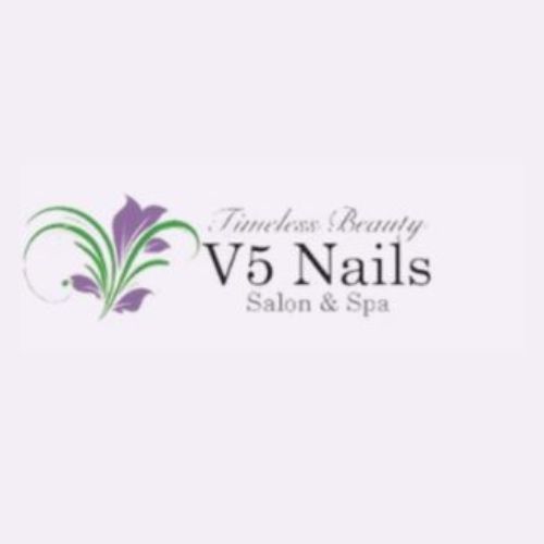 V5 Nails Salon and Spa logo