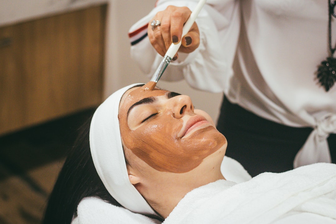 Facial treatment at a medical aesthetics clinic